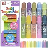 The Pencil Grip Kwik Stix Tempera Paint, Pastel Tones, 10 Colors