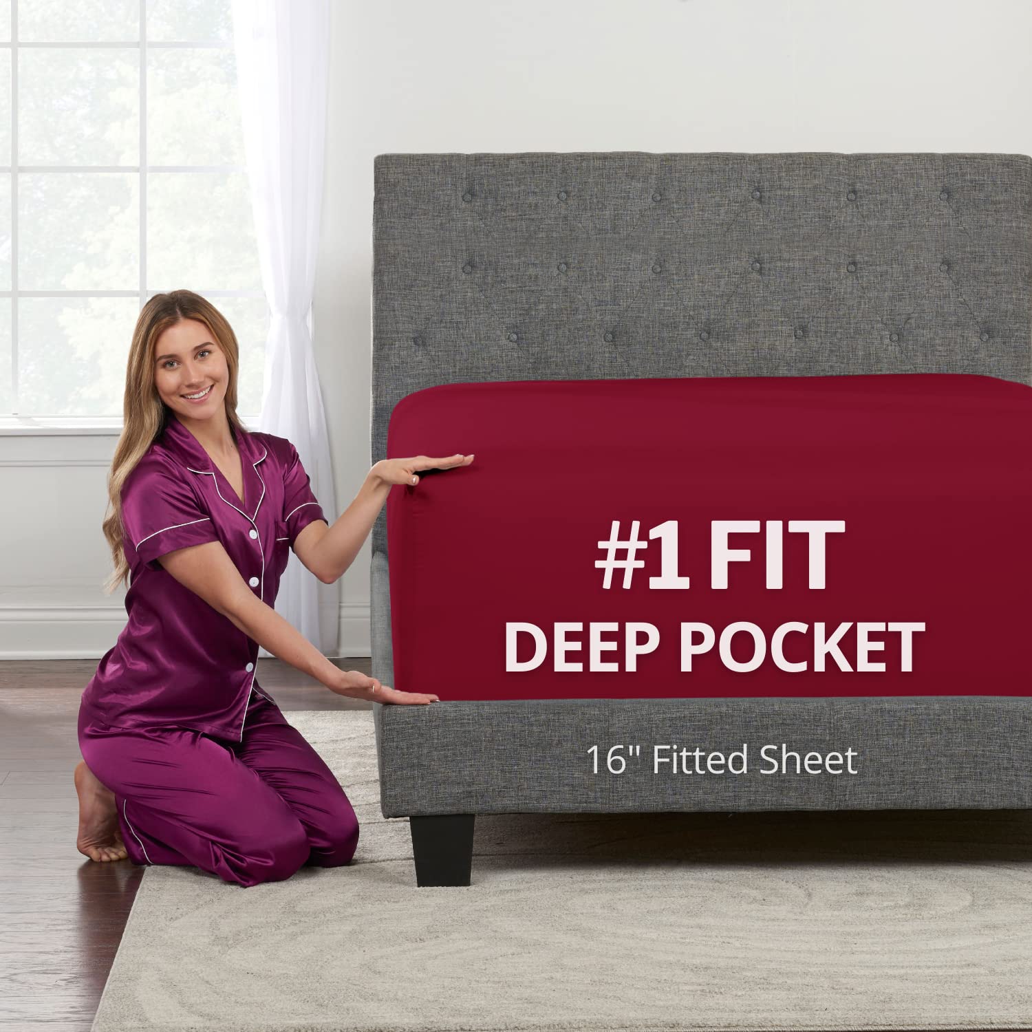 Kids Twin Deep Pocket Fitted Sheet 16'18' Deep