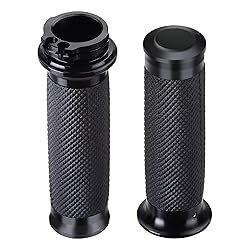 Motorcycle Black Hand Grips 1 Inch Handlebar Grips