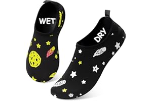 DEEDLITE Water Shoes for Kids,Swim Shoes Boys Color Changing Cartoon,Girls Beach Shoes,Toddler Aqua Socks Zapato de Agua para Niños