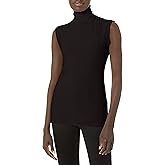 Norma Kamali Womens Slim Fit Sleeveless Turtle Top