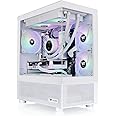 View 170 TG ARGB Snow Micro-ATX Case; 3x120mm ARGB Fans Included; Supports Up to 280mm Radiator; Front & Side Dual Tempered G
