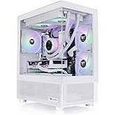 View 170 TG ARGB Snow Micro-ATX Case; 3x120mm ARGB Fans Included; Supports Up to 280mm Radiator; Front & Side Dual Tempered G