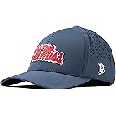 Branded Bills Officially Licensed x Mississippi Old Miss Rebels Curved Performance Collection Ole Miss Crimson Script PVC