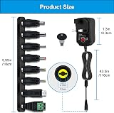 Etopgo Universal Power Adapter 12W 3-12V 1A with 8 Tips, DC Plug 5.5x2.1mm view 7