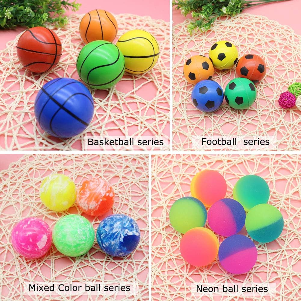 Jatidne 24 Pieces Bouncy Balls Party Favors for Kids Party Bags Fillers Colorful Bouncing Balls for School Prize Festival Gifts 1.1 Inches Diameter: Toys & Games