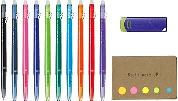 Pilot Frixion Ball Slim 038 Retractable Erasable Gel Ink Pen Extra Fine Point 0 38 Mm 10 Farben Frixion Eraser Sticky Notes Value Set Amazon De Burobedarf Schreibwaren