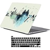 LanBaiLan Compatible for MacBook Pro 13 inch with Touch Bar 2022 2021 2020 2019 2018 2017 2016 Release M1 M2 A2338 A2289 A2251 A2159 A1989 A1706 A1708, Laptop Case & Keyboard Cover, Mountain Pattern