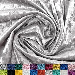 Ice Fabrics Stretch Crushed Velvet Fabric by The