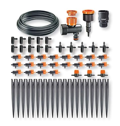 Système D'Arrosage Goutte à Goutte Claber Aqua Magic - Programmateur Solaire - 20 Goutteurs