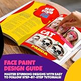 Blue Squid 28 Colour Face Painting Kit Kids 160pc Stencils Glitter view 5