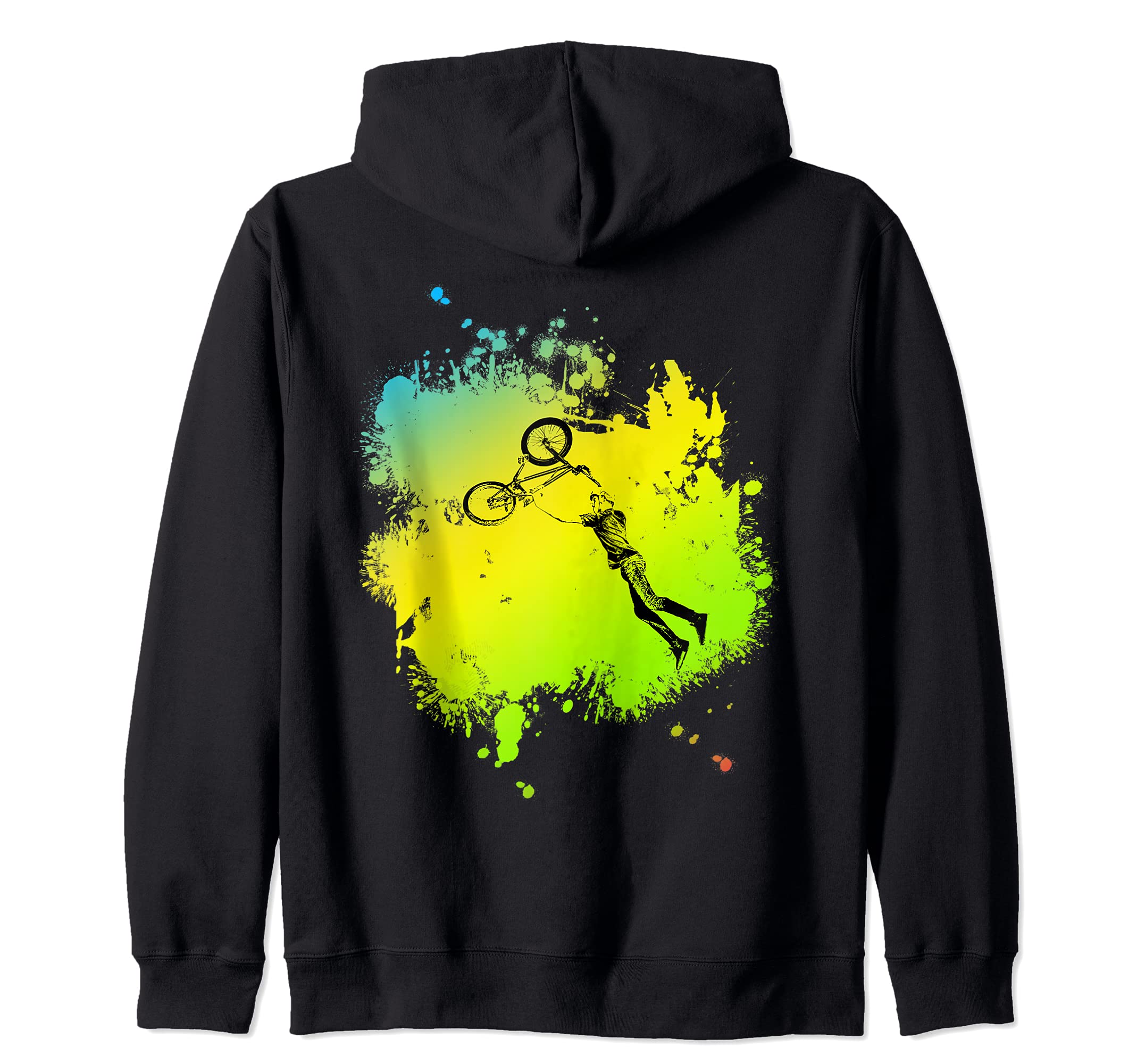 Bmx Bike for Downhill, MTB & Stunt Biker Zip Hoodie