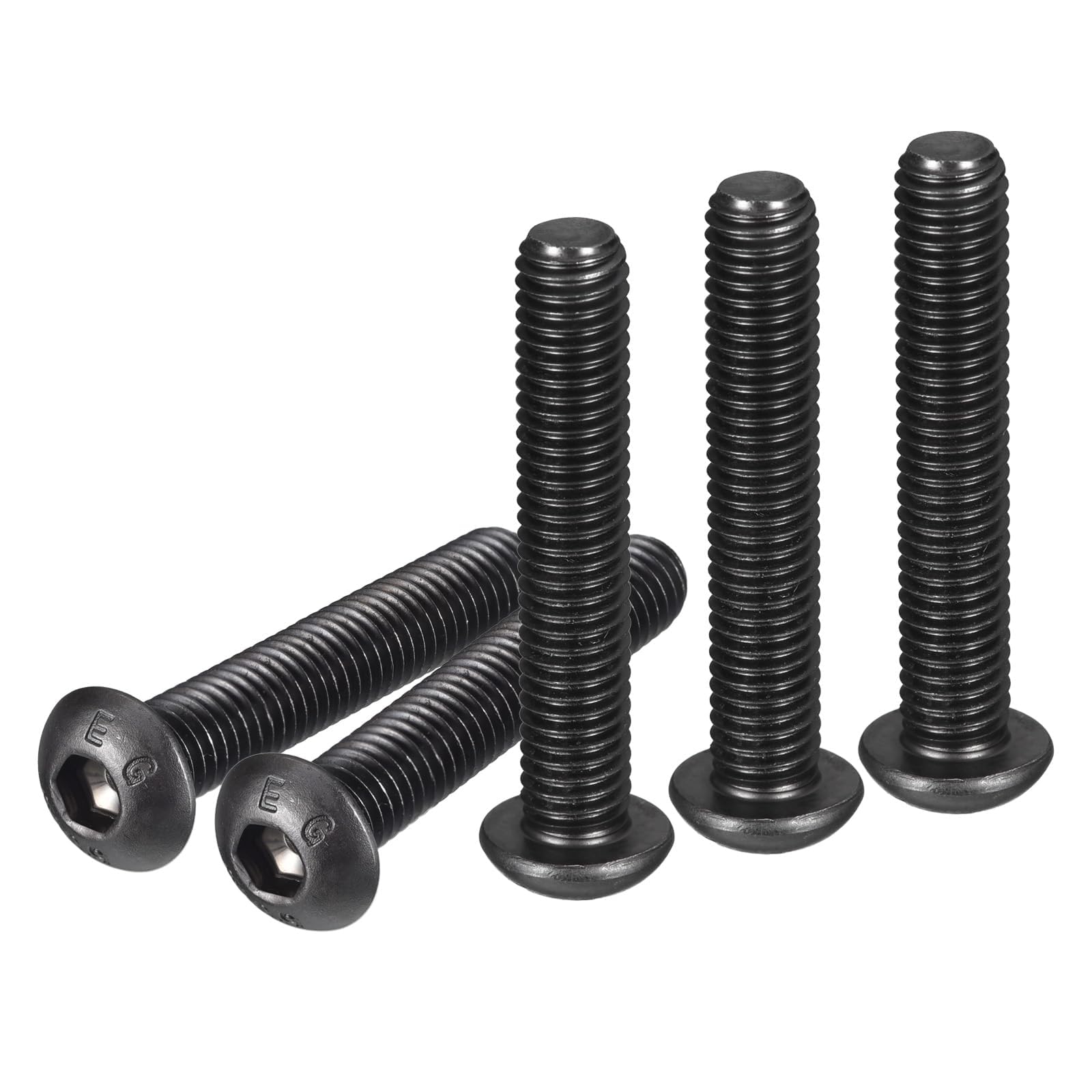 TA-VIGOR 20Pcs M4 x 45mm Alloy Steel Button Head Hex Socket Cap Screws, Flanged Button Bolts Nuts Hex Drive Fastener for Machine