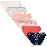 Amazon Essentials Women's Cotton Bikini Brief Underwear (Available in Plus Size), Pack of