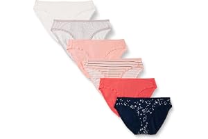 Amazon Essentials Women's Cotton Spandex Bikini Brief Underwear (Available in Plus Size)