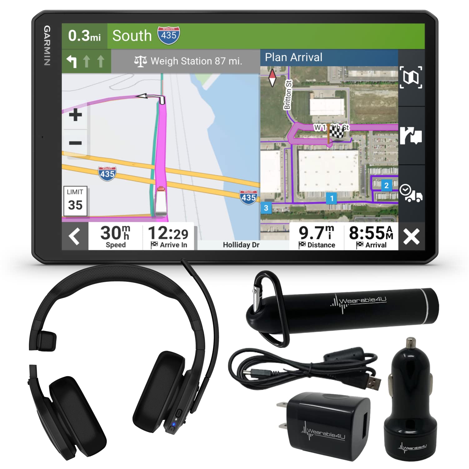 Kit Gps Rerad Systems Mua Garmin dēzl OTR1010, Extra-Large, Easy-to-Read 10” GPS Truck ...