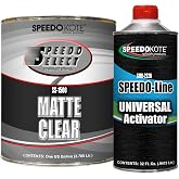 Speedokote Acrylic 2K Urethane Matte Low Gloss Satin Clear Coat, Gallon kit with Activator, SS-1500/2226