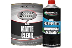 Speedokote Acrylic 2K Urethane Matte Low Gloss Satin Clear Coat, Gallon kit with Activator, SS-1500/2226