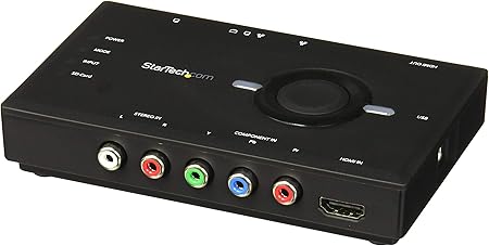 Amazon Com Startech Com Usb 2 0 Hd Pvr Gaming And Video Capture Card 1080p Hdmi Component Capture Card Usb2hdcaps Home Audio Theater