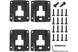 Auovo 4pcs Truck Bed Cargo Tie Down Brackets Plates for Ford F150 F250 F350 2015-2024 Replacement of FL3Z-9928408-AB Bed Load Hook Reinforcement Panel Accessories with 18 pcs Torx Screws& Install Tool