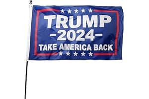 DANF FLAG DANF Donald Trump for President 2024 Take America Back Flag 3x5 Foot with Grommets