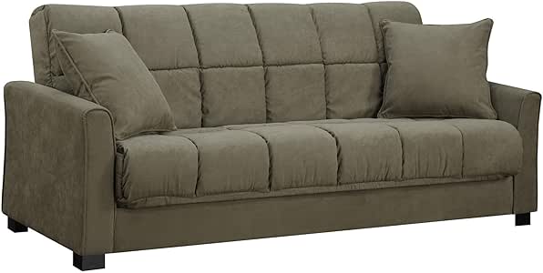 Amazon.com: Baja Convert-a-Couch Sofa Sleeper Bed, Sage ...