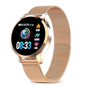 Smartwatch Mujer Hombre Impermeable Reloj Inteligente Monitores de Actividad Impermeable IP67 con Monitor de Sueño Pulsómetros Cuenta de Pasos Contador...