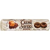 Creme Savers | Chocolate &amp; Caramel Hard Candy | 1 Roll | The classic taste of sweet chocolate swirled in rich caramel cream. A traditional treat brought to you by Iconic Candy