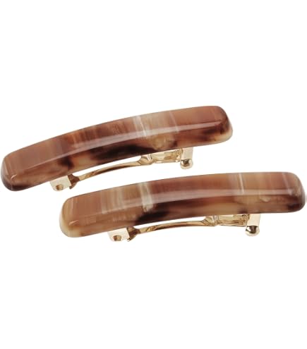 Barrette à Cheveux France Luxe - Modèle Tokyo 122 Noir à Incrustations - Neuf Avec étiquettes