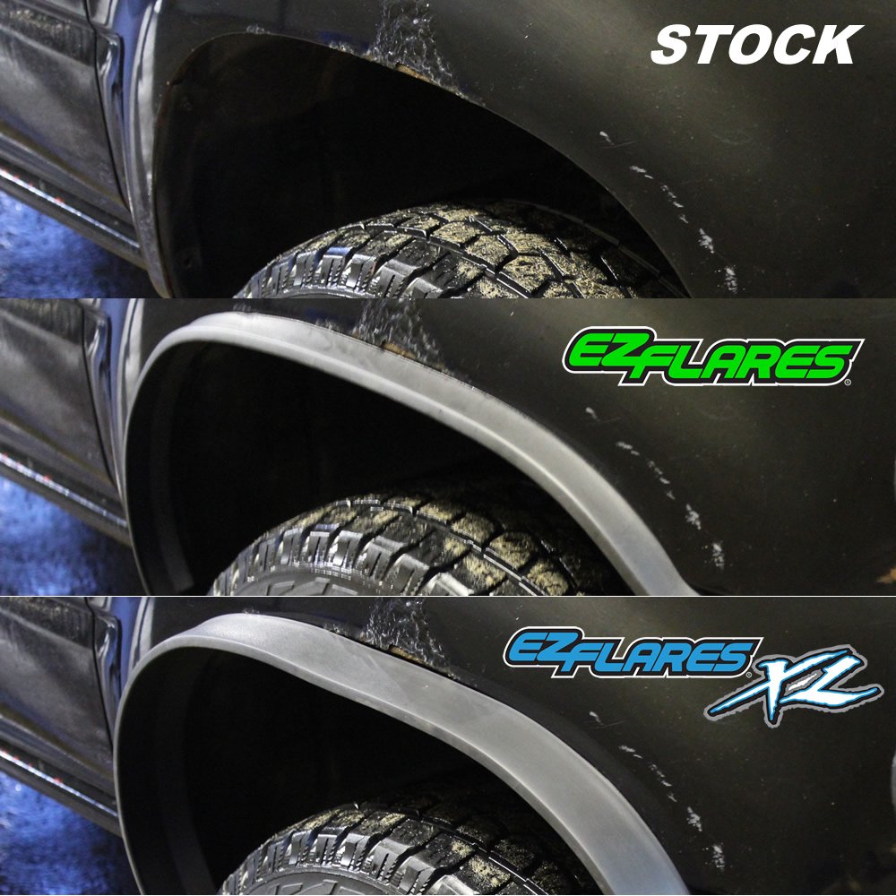 The Original EZ Flares Universal Flexible Foam Rubber Fender Flares