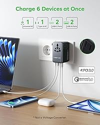 MOMAX Universal Travel Adapter, GaN 100W