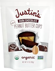 Justin's, Peanut Butter Cups Dark Chocolate Mini Organic, 4.7 Ounce