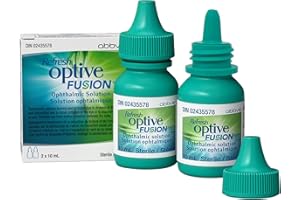 REFRESH OPTIVE FUSION Ophthalmic Solution, Dual-Action Formula, Dry Eye Relief, Contact Lens Compatible, 2X10ml