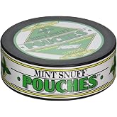 Original Mint Snuff, Non-tobacco, 5 Cans (Original Peppermint Pouch)