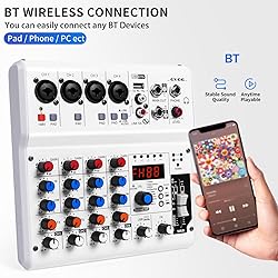 6-Channel Audio Mixer with 99 Sound Effects for
