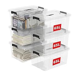 Cetomo Storage Bins on Handle, Storage Box, Plastic