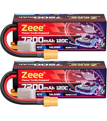 Amazon.com: Zeee 4S Lipo Battery 6200mAh 14.8V 120C with XT90