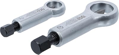 BGS Nut Splitter Set 12-16mm 16-22mm Carbon Steel 2 Piece Bolt Remover Tool