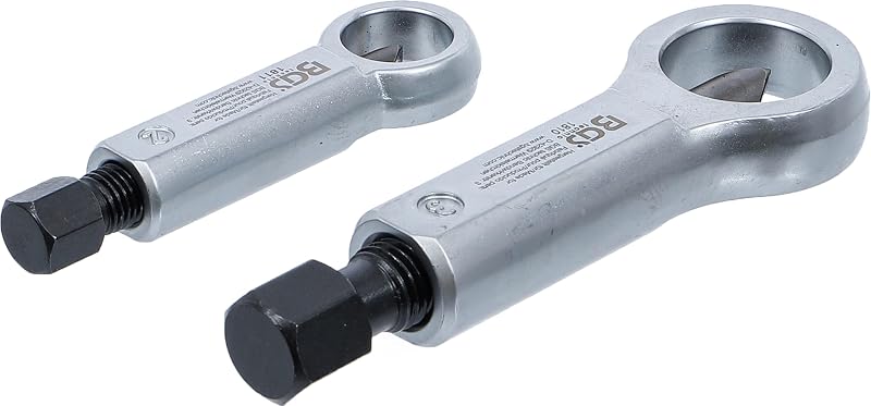 BGS Nut Splitter Set 12-16mm 16-22mm Carbon Steel 2 Piece Bolt Remover Tool