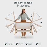 Tutti Bambini CoZee Next To Me Crib & Standalone Baby Cot Walnut/Ecru view 4