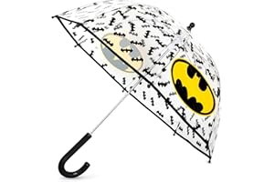 ABG Accessories Boys Clear Umbrella, Mickey Mouse, Batman, Paw Patrol, NASA, Kids Rain Wear For Ages 3-10