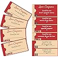 Gersoniel 30 Pieces Valentines Day Love Coupons for Him or Her, Romantic Love Voucher Funny Coupon Romantic Present for Husband Wife Boyfriend Girlfriend Birthday Wedding Party