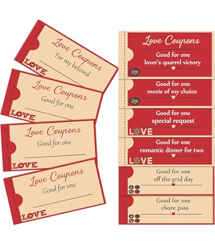 HEZNZXQ Scratch Valentines Day Card, Love Coupons, Love Note Scratch Off Cards, 20 Pieces Valentine's Day Anniversary Greeting Card, DIY Valentines - View #11