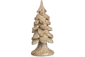 Argodaze Resin Christmas Trees, Indoor Tree Figurines Decor Holiday Party Home Table Craft Ornaments DIY Christmas Decorations