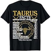 Taurus Facts Zodiac Sign T-Shirt T-Shirt