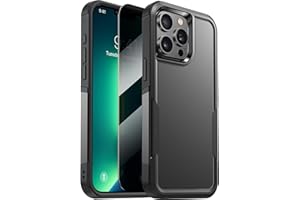 Diaclara Designed for iPhone 13 Pro Max Case, [with Privacy Screen Protector] [Anti Spy] [Military Grade Drop Protection] Heavy Duty Full-Body Shockproof Phone Case, Black