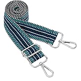 Silvery Buckles Wide Shoulder Strap Adjustable Replacement Belt Crossbody Canvas Bag Handbag