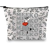 JYTAPP Meeko Racoon Cosmetic Bag Princess Animal Friends Zipper Pouch Gift Meeko Fans Merchandise
