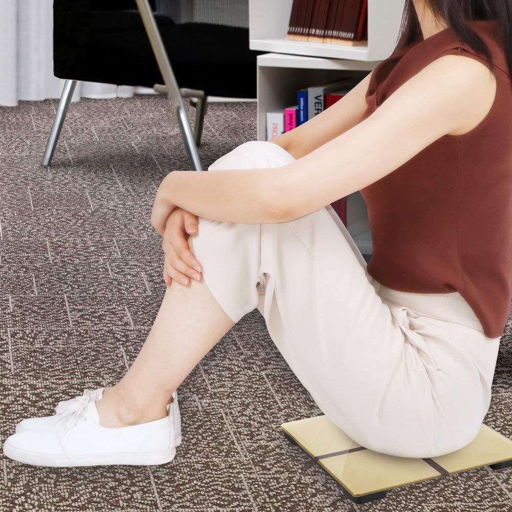 Digital Bathroom Scale with Step-On Function - Batteries Included, 400 pounds- Elegant Gold