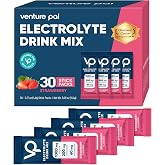 Venture Pal High Sodium Sugar Free Electrolytes Powder Packet, 30 Sticks | Hydration Packets with Vitamin, Sodium &amp; Potassium, Zero Calories, Vegan, Keto &amp; Paleo Friendly Electrolyte Drink Mix